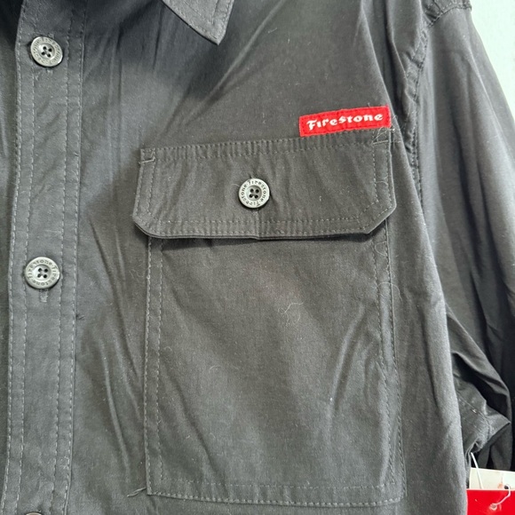 Firestone Men’s Black Mechanic Workwear Shirt - Picture 4 of 11